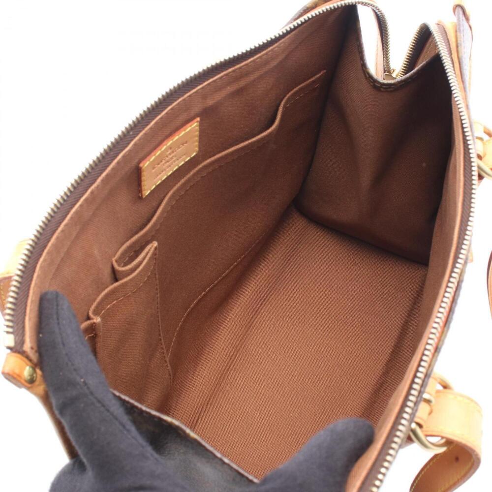 LOUIS VUITTON Authentic Brown Monogram Leather Tote Bag - Picture 3 of 8